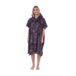 After Poncho Sea World Dark Grey