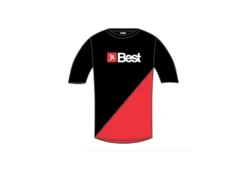 Best Kiteboarding Watershirt Rashguard Kurzarm Black Red