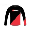 Best Kiteboarding Watershirt Rashguard Langarm Black Red
