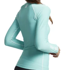 Billabong Lycra Logo In LS Langarm Sea Foam