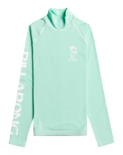 Billabong Lycra Logo In LS Langarm Spearmint