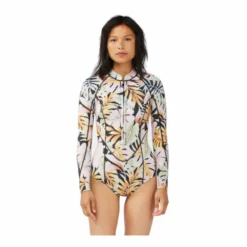 Billabong Salty Dayz LS Spring 2/2mm Front Zip Frauen Neoprenanzug Shorty Paradise Black