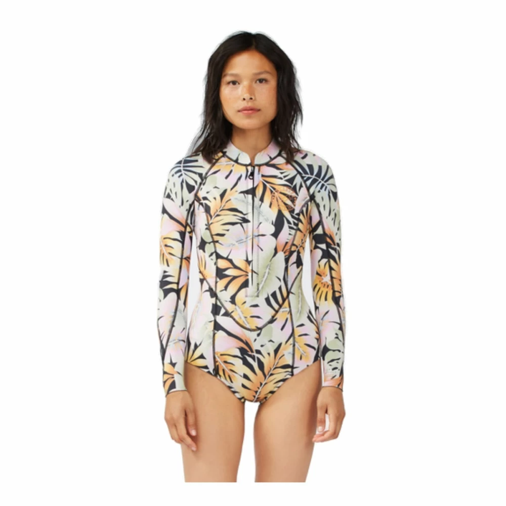 Billabong Salty Dayz LS Spring 2/2mm Front Zip Frauen Neoprenanzug Shorty Paradise Black 1 Billabong Salty Dayz LS Spring 2/2mm Front Zip Frauen Neoprenanzug Shorty Paradise Black