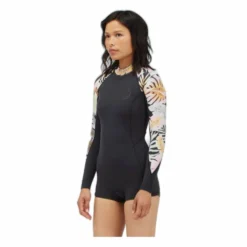 Billabong Spring Fever LS 2/2mm Back Zip Frauen Neoprenanzug Shorty Paradise Black -Mystic Verkauf billabong spring fever ls 2 2mm back zip frauen neoprenanzug shorty paradise black3