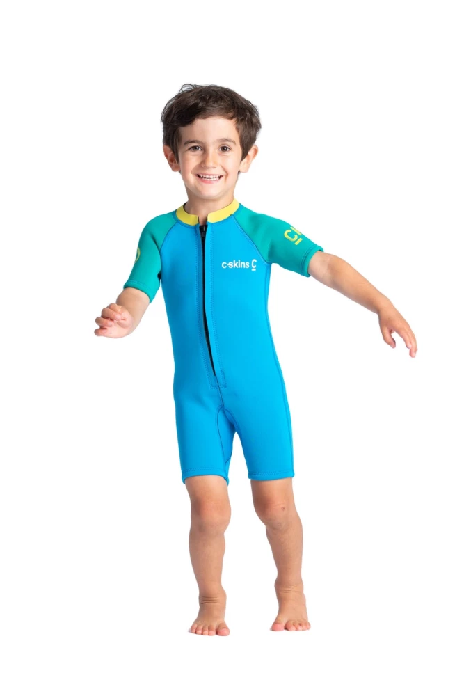 C-Skins BABY Shorty 3/2 Neoprenanzug Cyan Green 1 C-Skins BABY Shorty 3/2 Neoprenanzug Cyan Green