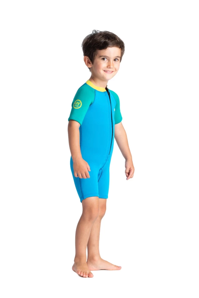 C-Skins BABY Shorty 3/2 Neoprenanzug Cyan Green 3 C-Skins BABY Shorty 3/2 Neoprenanzug Cyan Green – Bild 3