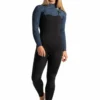 C-Skins Solace 4/3 Frauen Neoprenanzug Black/Bluestone Tropical/Cascale Blue