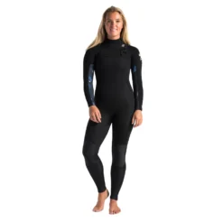 C-Skins Solace 4/3 Frauen Neoprenanzug Raven/Black/Unity/Green