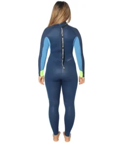 C-Skins Surflite 5/4/3 Womens Neoprenanzug Ink Blue/ Azure/ Yellow -Mystic Verkauf c skins surflite 5 4 3 womens neoprenanzug ink blue azure yellow3