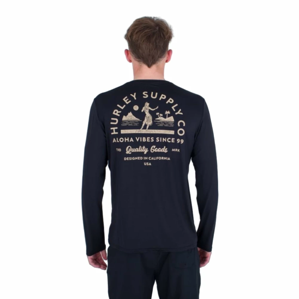 Hurley Lycra Everyday Hybrid UPF LS Black 2 Hurley Lycra Everyday Hybrid UPF LS Black – Bild 2