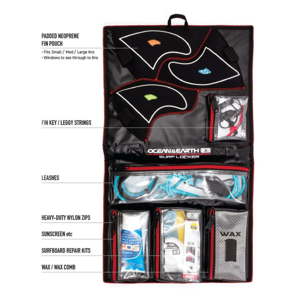 Ocean & Earth 2 Fold Surf Locker Black 1 Ocean & Earth 2 Fold Surf Locker Black
