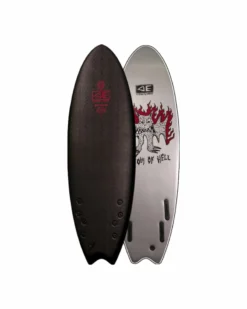 Ocean & Earth Bat Outta Hell 5'6" Quad Softboard Black