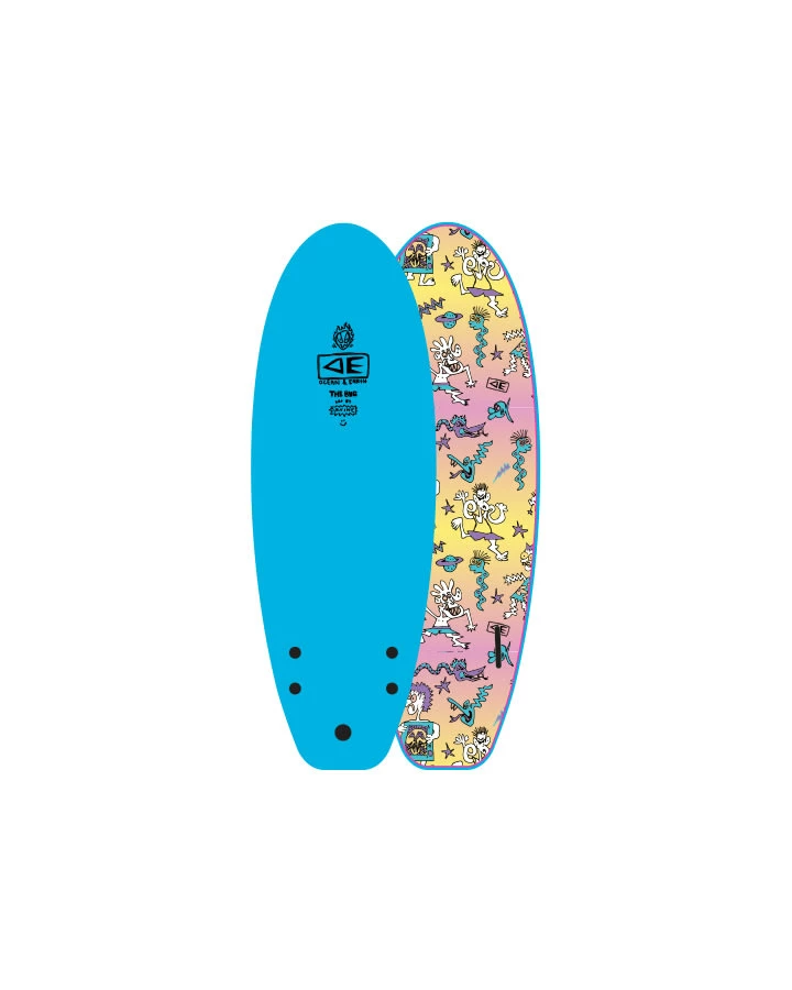 Ocean & Earth Freaks Bug 4'0" Mini Softboard Blue 1 Ocean & Earth Freaks Bug 4'0" Mini Softboard Blue
