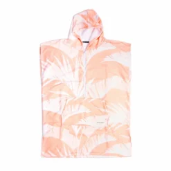 Ocean & Earth Girls Zip Tie Hooded Poncho Peach
