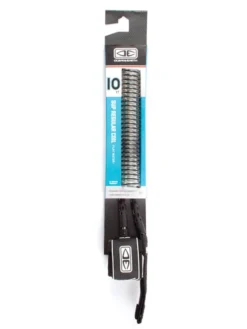 Ocean & Earth SUP Spiral Leash 8mm 10'0" Black Coax
