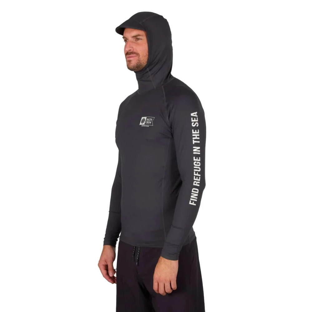 Salty Crew Thrill Seekers Hood Surf Shirt Black 3 Salty Crew Thrill Seekers Hood Surf Shirt Black – Bild 3