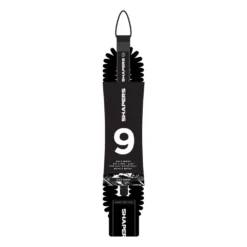 Shapers SUP Spiral Knee Leash 8mm 9'0" Black