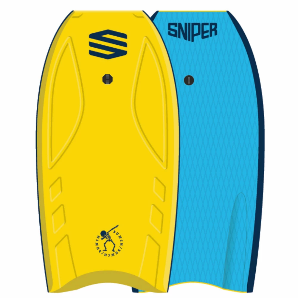 SNIPER Bodyboard Bunch II EPS Stringer 38 Gelb 1 SNIPER Bodyboard Bunch II EPS Stringer 38 Gelb