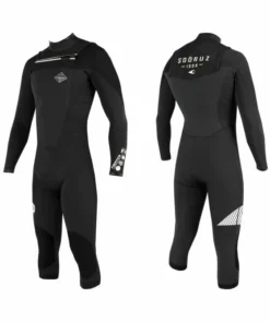 Soöruz Fighter 3/2 Front Semidry Cut Longsleeve Neoprenanzug Black