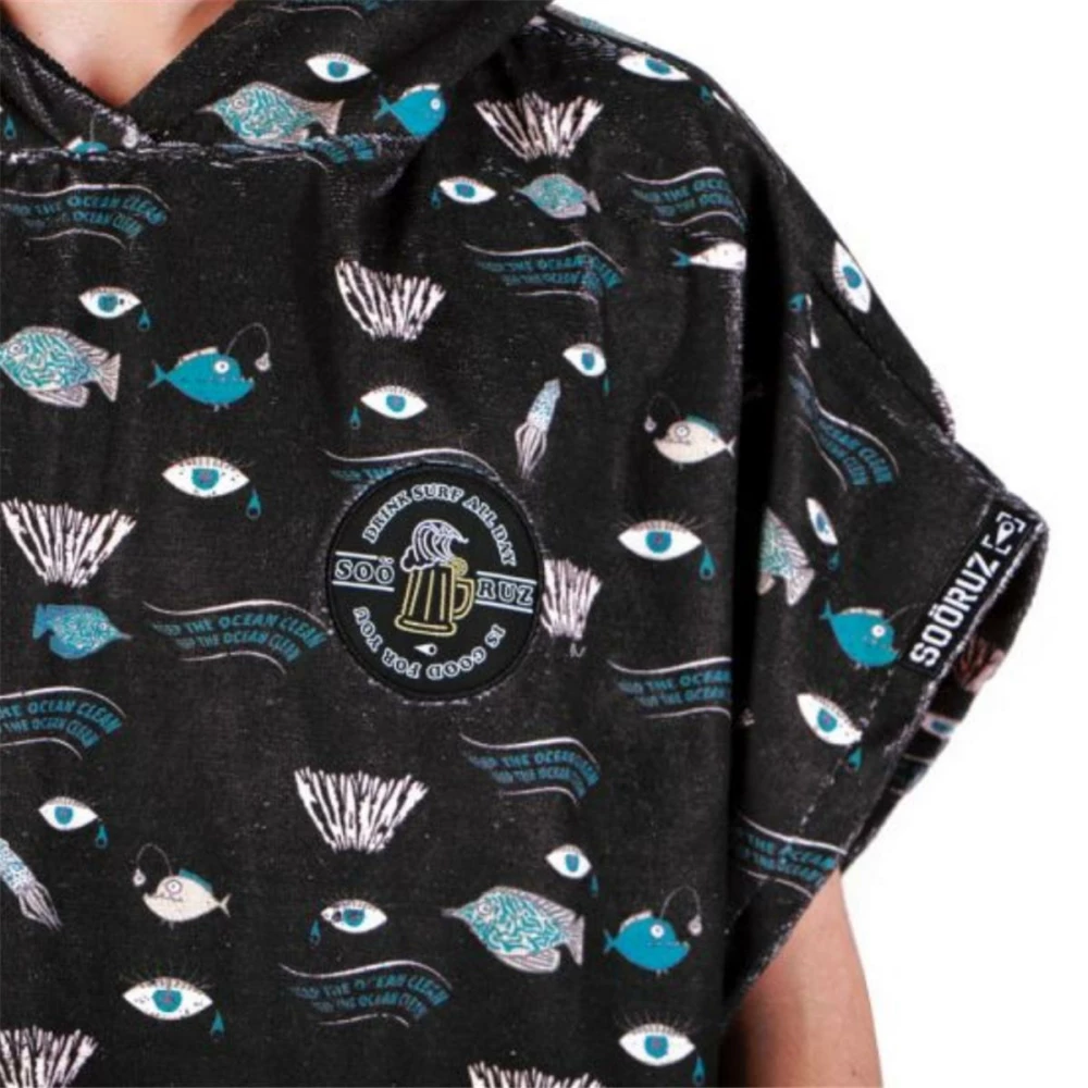 Soöruz Poncho Waves Black 2 Soöruz Poncho Waves Black – Bild 2